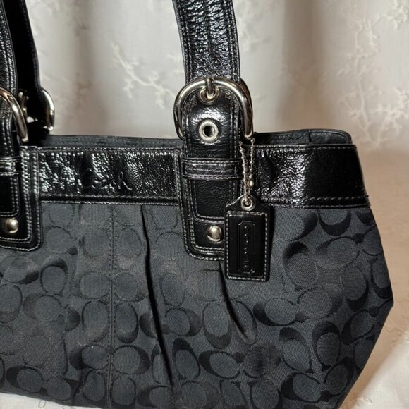 Coach Black Soho Pleated Shoulder Bag - Picture 3 of 8